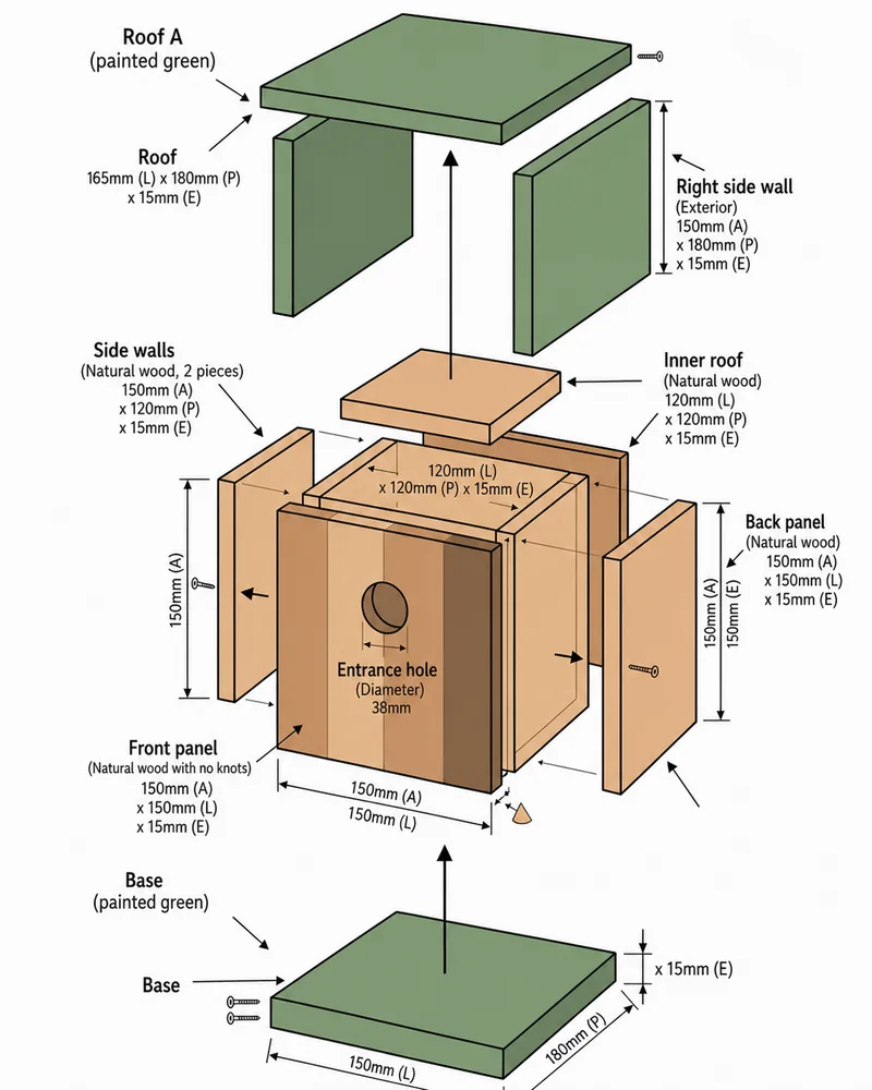 Tall birdhouse